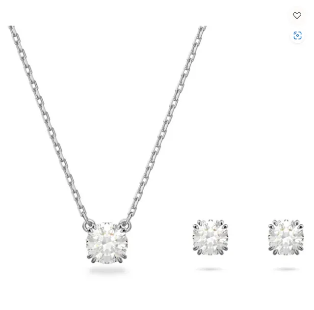 Swarovski Constella Set Round Cut, White, Rhodium Plated - 5647663 3 Swarovski Constella Set Round Cut, White, Rhodium Plated - 5647663