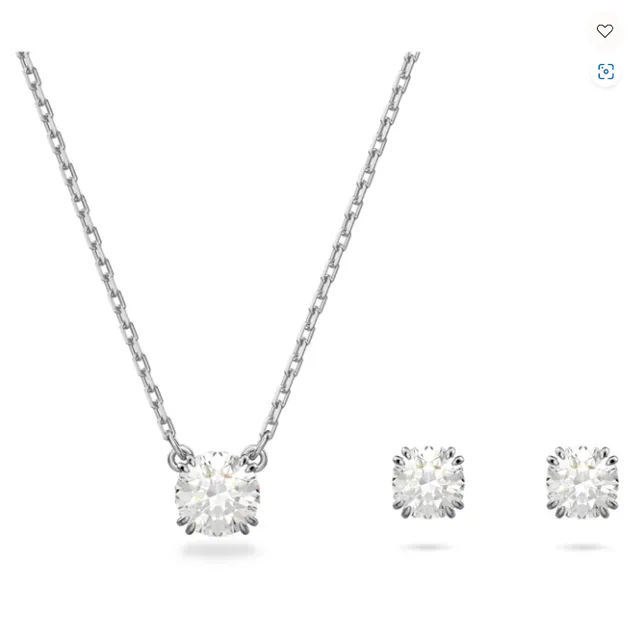 Swarovski Constella Set Round Cut, White, Rhodium Plated - 5647663 9 Swarovski Constella Set Round Cut, White, Rhodium Plated - 5647663 - Image 7