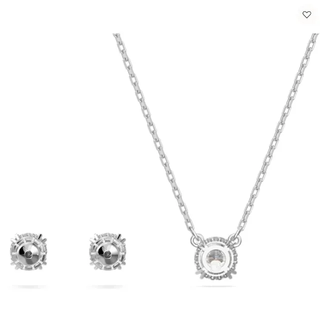 Swarovski Constella Set Round Cut, White, Rhodium Plated - 5647663 4 Swarovski Constella Set Round Cut, White, Rhodium Plated - 5647663 - Image 2