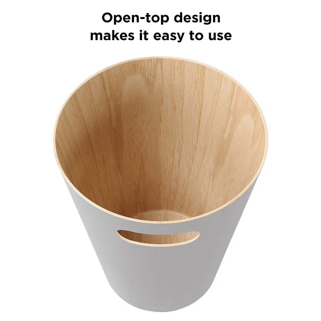 Umbra Woodrow Wooden Trash Can 5 Umbra Woodrow Wooden Trash Can - Image 3