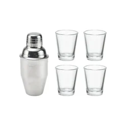 Houdini 5-Piece Shaker & Shot Cup Set