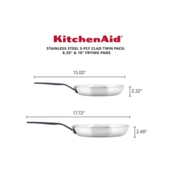 KitchenAid 2-Piece 5-Ply Clad Stainless Steel Fry Pan Set -Cuisinart || Staub || KitchenAid Sales https3A2F2Fimage.s5a.com2Fis2Fimage2FTheBay2F051153300516 alt33Fwid3D120026hei3D120026qlt3D9026resMode3Dsharp226op usm3D0.92C1.02C82C0 640x