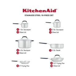KitchenAid 10-Piece Stainless Steel Cookware Set -Cuisinart || Staub || KitchenAid Sales https3A2F2Fimage.s5a.com2Fis2Fimage2FTheBay2F051153710179 alt53Fwid3D120026hei3D120026qlt3D9026resMode3Dsharp226op usm3D0.92C1.02C82C0 640x