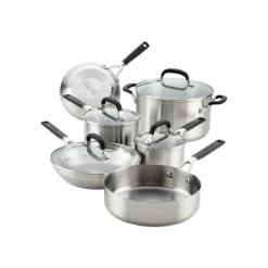 KitchenAid 10-Piece Stainless Steel Cookware Set