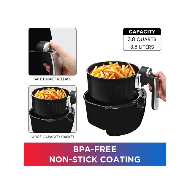 Total Chef Touch Screen Control & Led Display3.6L Air Fryer 5 Total Chef Touch Screen Control & Led Display3.6L Air Fryer - Image 3