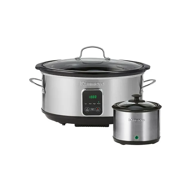 Programmable 7-Quart Slow Cooker With Dipper Sauce-Warmer 3 Programmable 7-Quart Slow Cooker With Dipper Sauce-Warmer