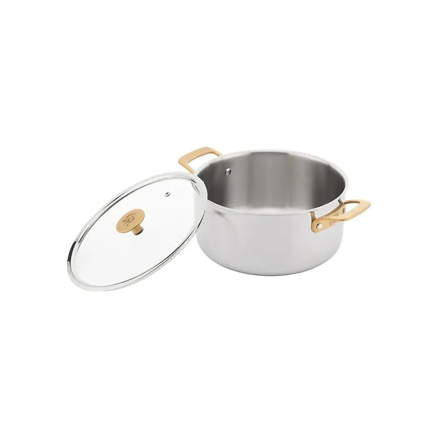 Tri-Ply Stainless Steel 4.75L Dutch Oven With Lid 4 Tri-Ply Stainless Steel 4.75L Dutch Oven With Lid - Image 2