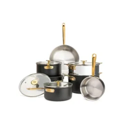 Black Crab 2-Ply 11-Piece Cookware Set - New Updated Quality & Design