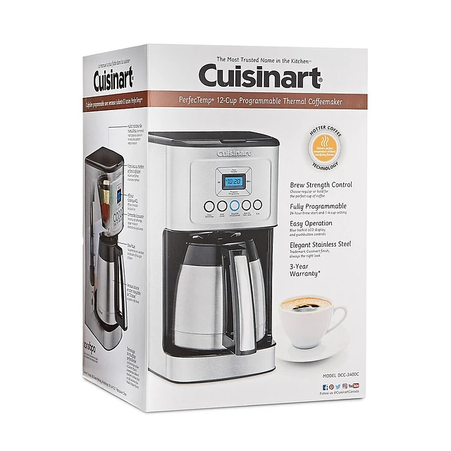 Cuisinart PerfecTemp 12-Cup Coffee Maker DCC-3400 4 Cuisinart PerfecTemp 12-Cup Coffee Maker DCC-3400 - Image 2