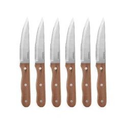 Cuisinart 6-Piece Walnut Wood Steak Knife Set