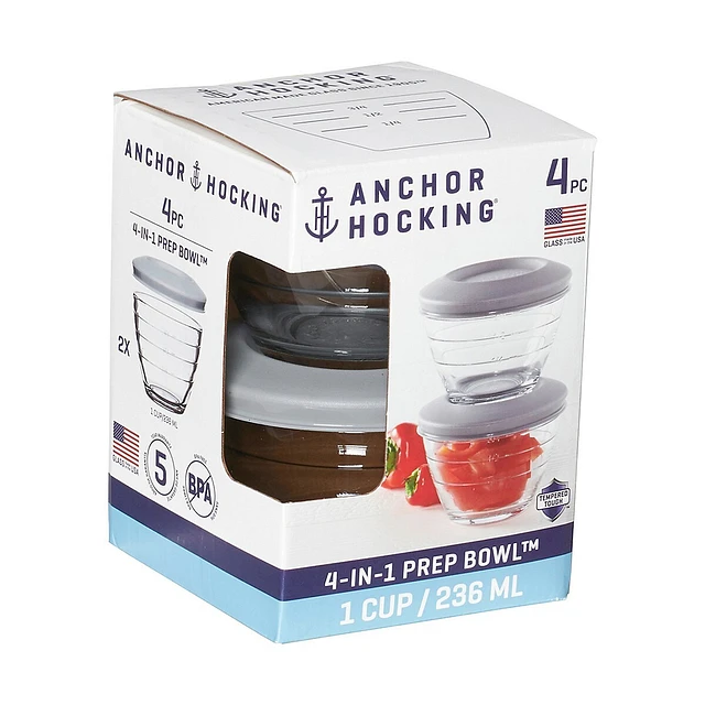 4 N 1 4-Piece Prep Bowl Set With Lids 3 4 N 1 4-Piece Prep Bowl Set With Lids
