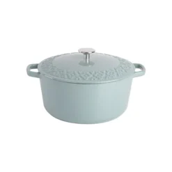 Savory Saffron 6-Quart Enamelled Dutch Oven & Embossed Lid