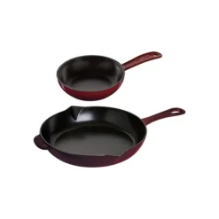 Staub 2-Piece Cast Iron Fry Pan Set