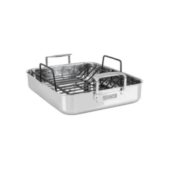 Viking 3-Ply Stainless Steel Roasting Pan With Non-Stick Rack